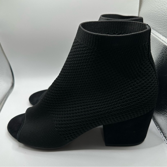 Eileen Fisher sz8.5 Croft open toe Mesh Knit Black Sandal Shoes Summer Elegant - Picture 9 of 15